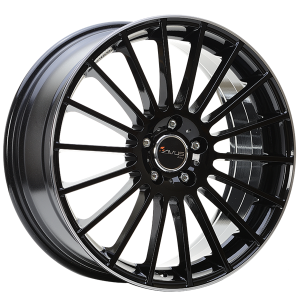 AVUS Racing AC-M03 - Black Polished Lip 7,00x17 4x108,00 ET25,00