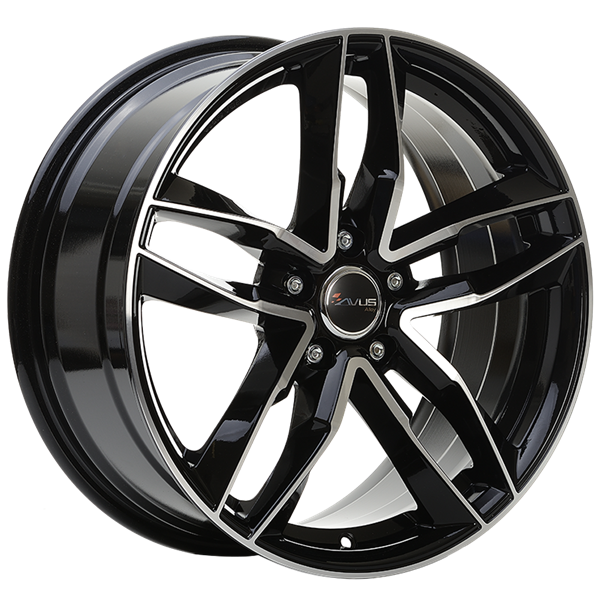 AVUS Racing AF16 - Black Polished 8,00x18 5x112,00 ET25,00