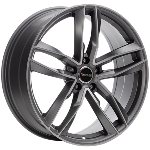 AVUS Racing AF16 - Matt Anthracite Polished 8,00x18 5x112,00 ET25,00