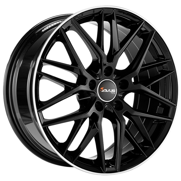 AVUS Racing AF19 - Black Polished Lip 8,00x18 5x112,00 ET35,00