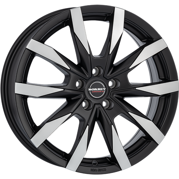 Borbet CW5 black polished 6,00x16 5x118,00 ET68,00