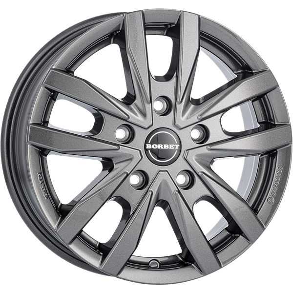 Borbet CW5 grey glossy 6,00x16 5x118,00 ET68,00