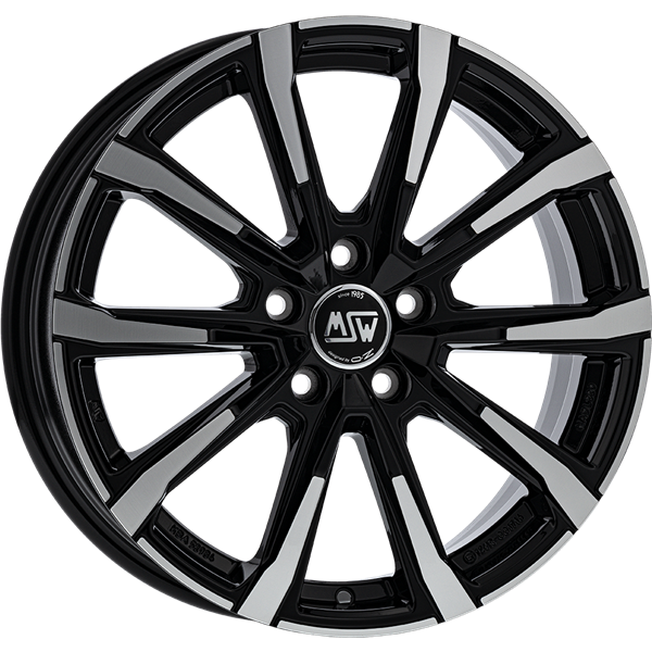 MSW 79 Black Polished 7,00x17 5x100,00 ET51,00