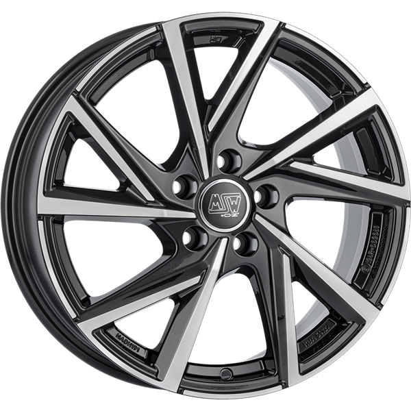 MSW 80-5 Gloss Black Polished 6,50x16 5x100,00 ET40,00