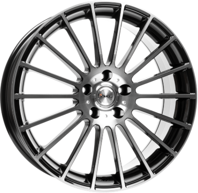 AVUS Racing AC-M03 - Black polished 8,00x18 5x108,00 ET45,00