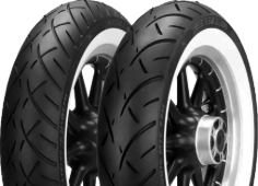 Primo piano del battistrada Metzeler ME 888 Marathon Ultra WW 130/80 B17 65 H Anteriore TL M/C