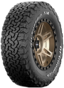 Primo piano del battistrada BFGoodrich All Terrain T/A KO2 265/65 R17 120 S RWL