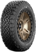 Primo piano del battistrada BFGoodrich All Terrain T/A KO2 225/70 R17 110/107 S RWL