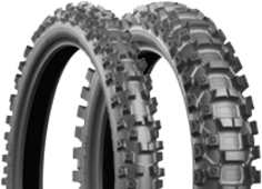 Primo piano del battistrada Bridgestone X20 90/100-21 57 M Anteriore TT