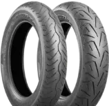 Primo piano del battistrada Bridgestone Battlecruise H50 100/90 B19 57 H Anteriore TL