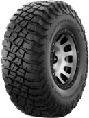 Primo piano del battistrada BFGoodrich Mud Terrain T/A KM3 32x11.50 R15 113 Q POR