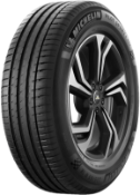 Primo piano del battistrada Michelin Pilot Sport 4 SUV 235/65 R18 110 H XL