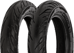 Primo piano del battistrada Michelin Commander III Cruiser 140/90 B15 76 H Posteriore TL/TT M/C RF