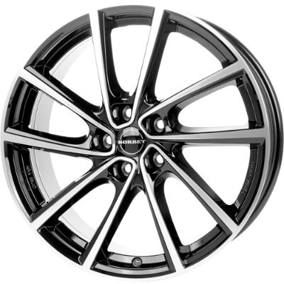 Borbet V black polished 7,00x19 5x112,00 ET34,00