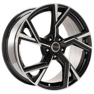 AVUS Racing AF20 - Black Polished 8,00x18 5x112,00 ET48,00