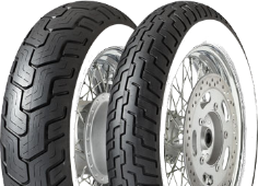 Primo piano del battistrada Dunlop D404 150/80 B16 71 H Posteriore TT WW