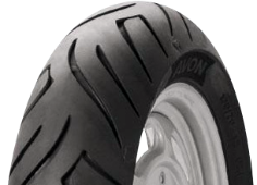 Primo piano del battistrada Avon AM63 Viper Stryke 80/90-14 40 S Anteriore TL