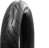 Primo piano del battistrada Pirelli Diablo Rosso II 100/80 R17 52 H Anteriore TL M/C R