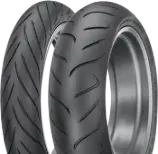 Primo piano del battistrada Dunlop Sportmax RoadSmart II 120/70ZR18 (59 W) Anteriore TL