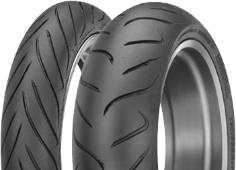 Primo piano del battistrada Dunlop Sportmax RoadSmart II 120/70ZR18 (59 W) Anteriore TL
