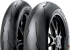 Primo piano del battistrada Pirelli Diablo Supercorsa SC V2 180/60ZR17 75 W Posteriore TL M/C SC1
